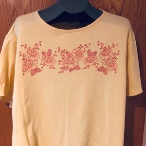 Plus Size Woman’s Blouse With Embroidered Embellishment 24W/26W